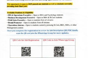 Placement Opportunity Akshara Enterprises